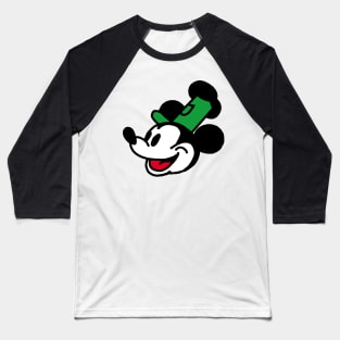 Steamboat Willie Portrait Color Baseball T-Shirt